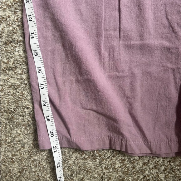 Lavender Casual Cropped Pants Drawstring Elastic Waist XXL - Picture 5 of 7